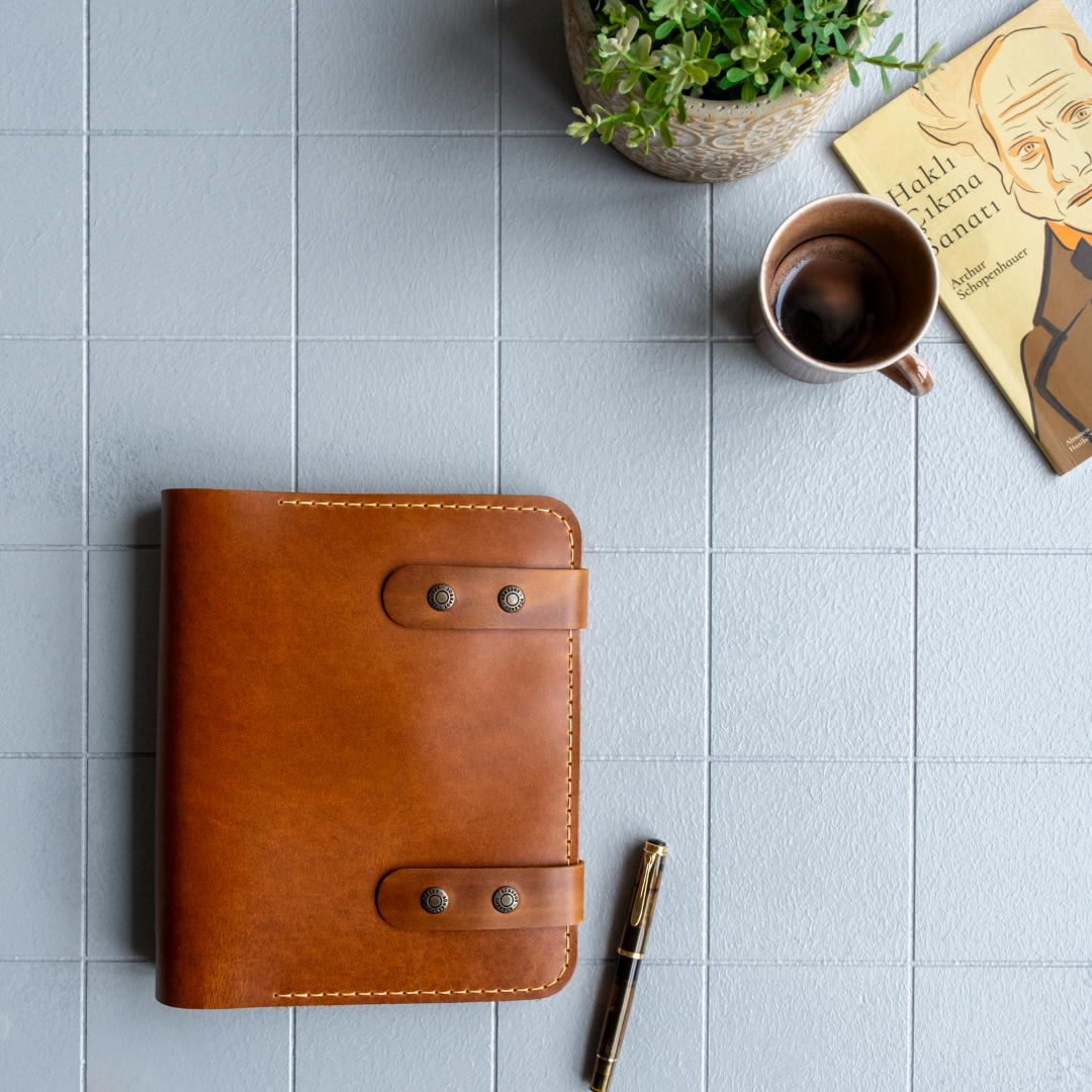 "Güneri A5 Pro" Lüks Hakiki Deri Organizer