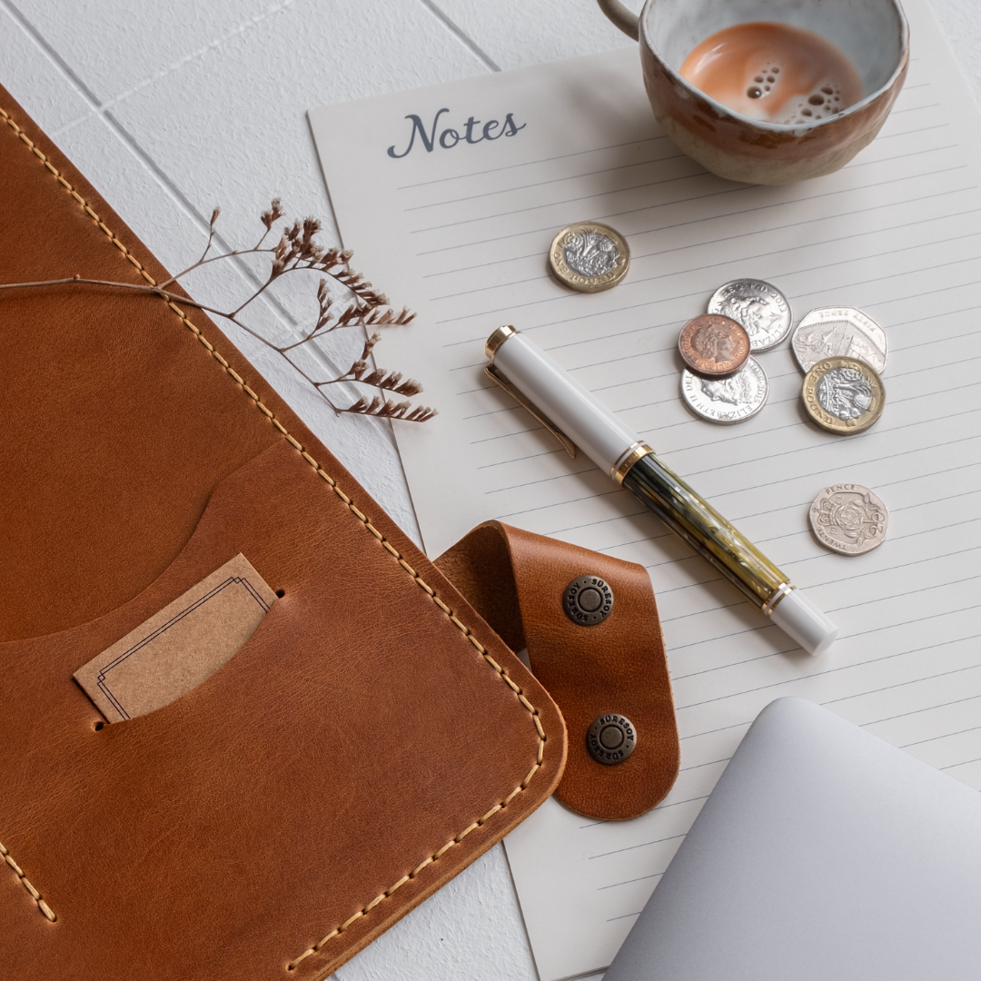 "Artunç XL" Lüks Hakiki Deri Organizer & Macbook - İPad Kılıfı