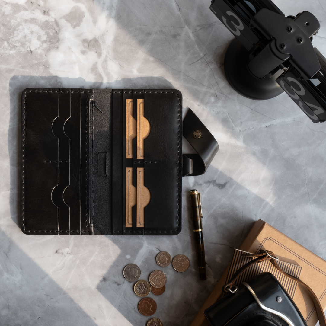 "Seren Pro" Lüks Hakiki Deri Uzun Cüzdan / Anahtarlık Hediye