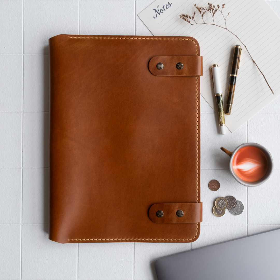 "Artunç XL" Lüks Hakiki Deri Organizer & Macbook - İPad Kılıfı / Anahtarlık Hediye