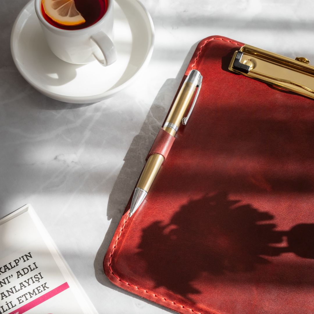 "Günay" Lüks Hakiki Deri Sekreterlik / Anahtarlık Hediye