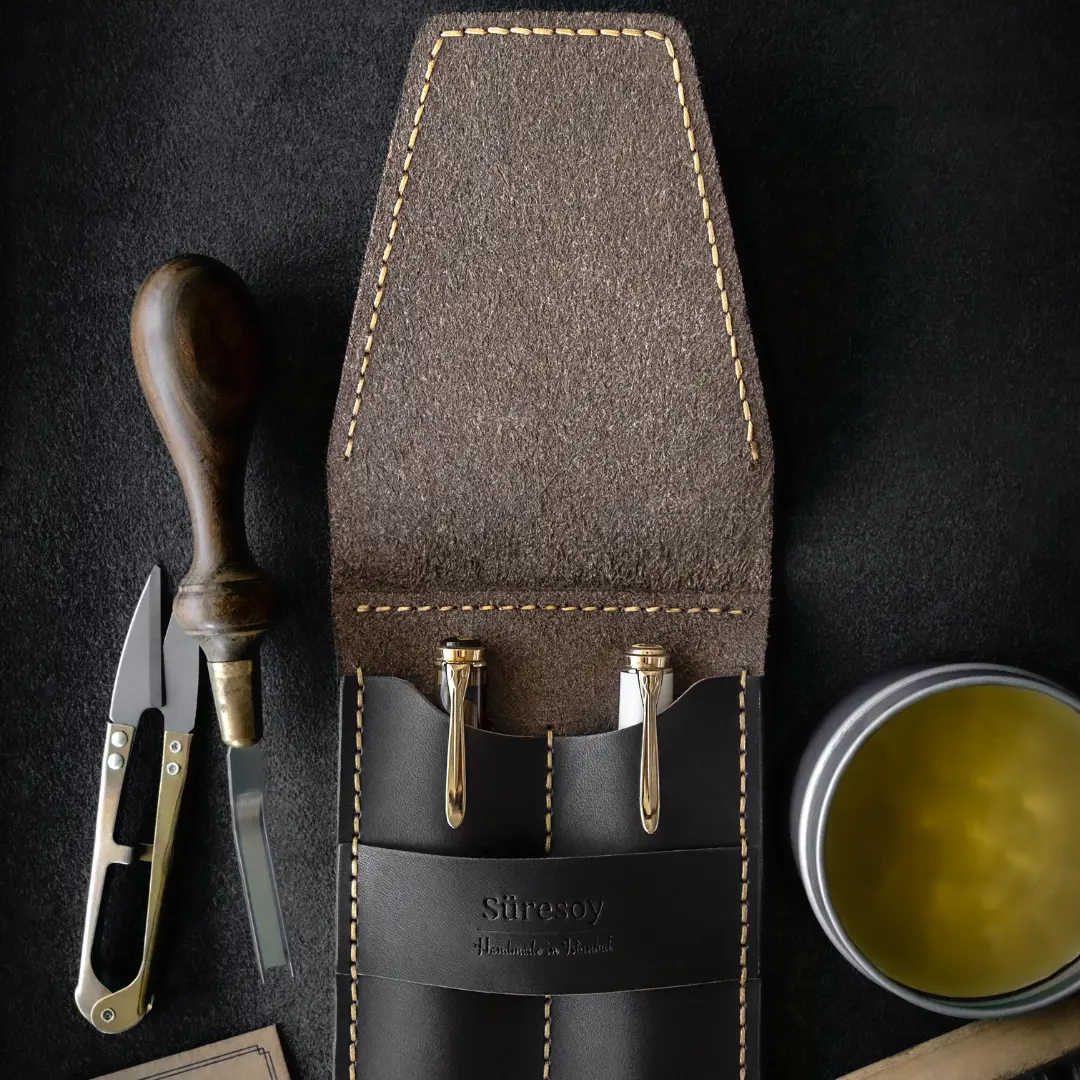 "Yazğan-Chocolate🍫" Lüks Hakiki Kalem Kılıfı / Anahtarlık Hediye Kargo, İsim Kazıma, Hediye Paketi Ücretsiz !