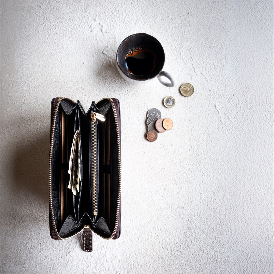 "Tüzün-Chocolate" Lüks Hakiki Deri Fermuarlı Uzun Cüzdan / Anahtarlık Hediye