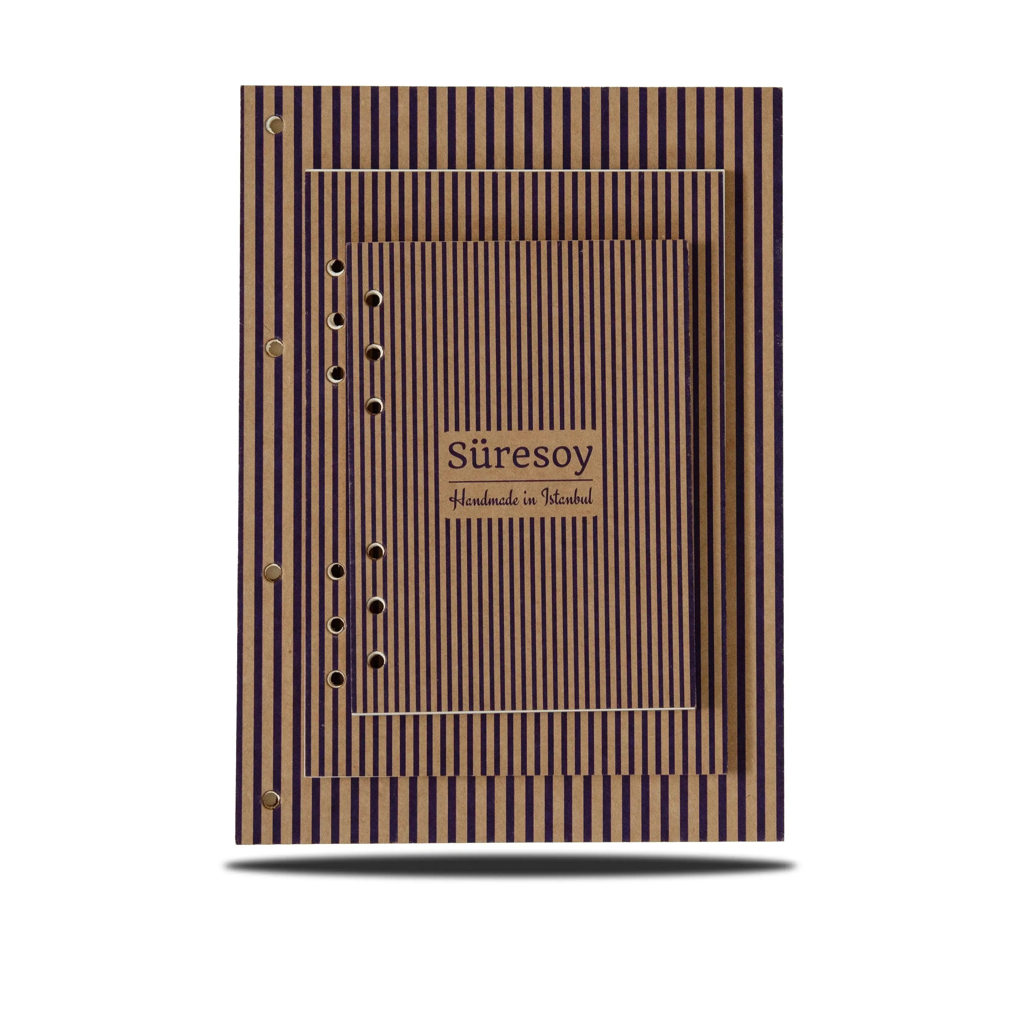 A6 Boy Bloknot / 50 Yaprak / Deri Anahtarlık Hediye 🎁 suresoy