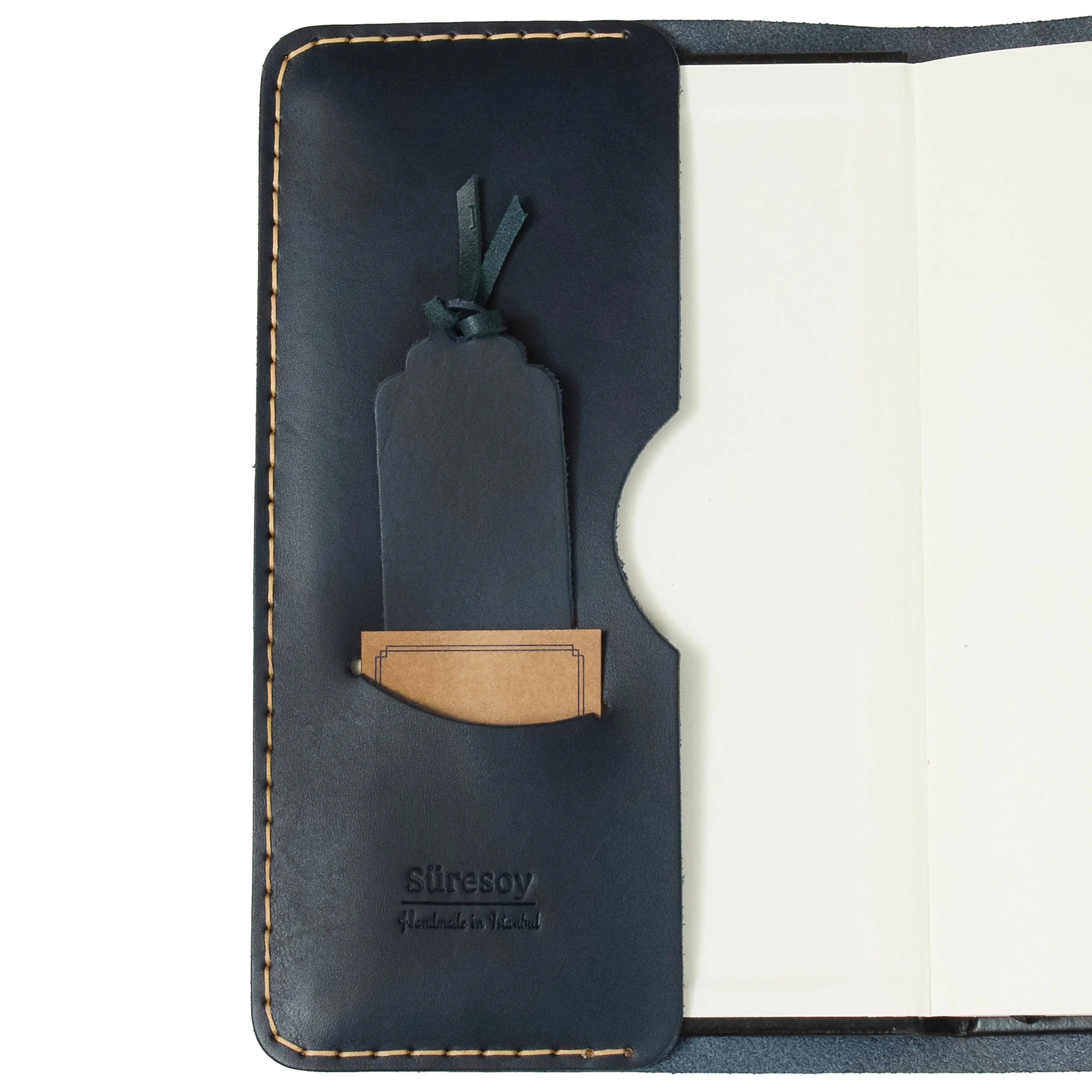 "Talu - Lacivert" Lüks Hakiki Deri A5 Defter Kılıfı / Ayraç ve Anahtarlık Hediye Kargo, İsim Kazıma, Hediye Paketi Ücretsiz !