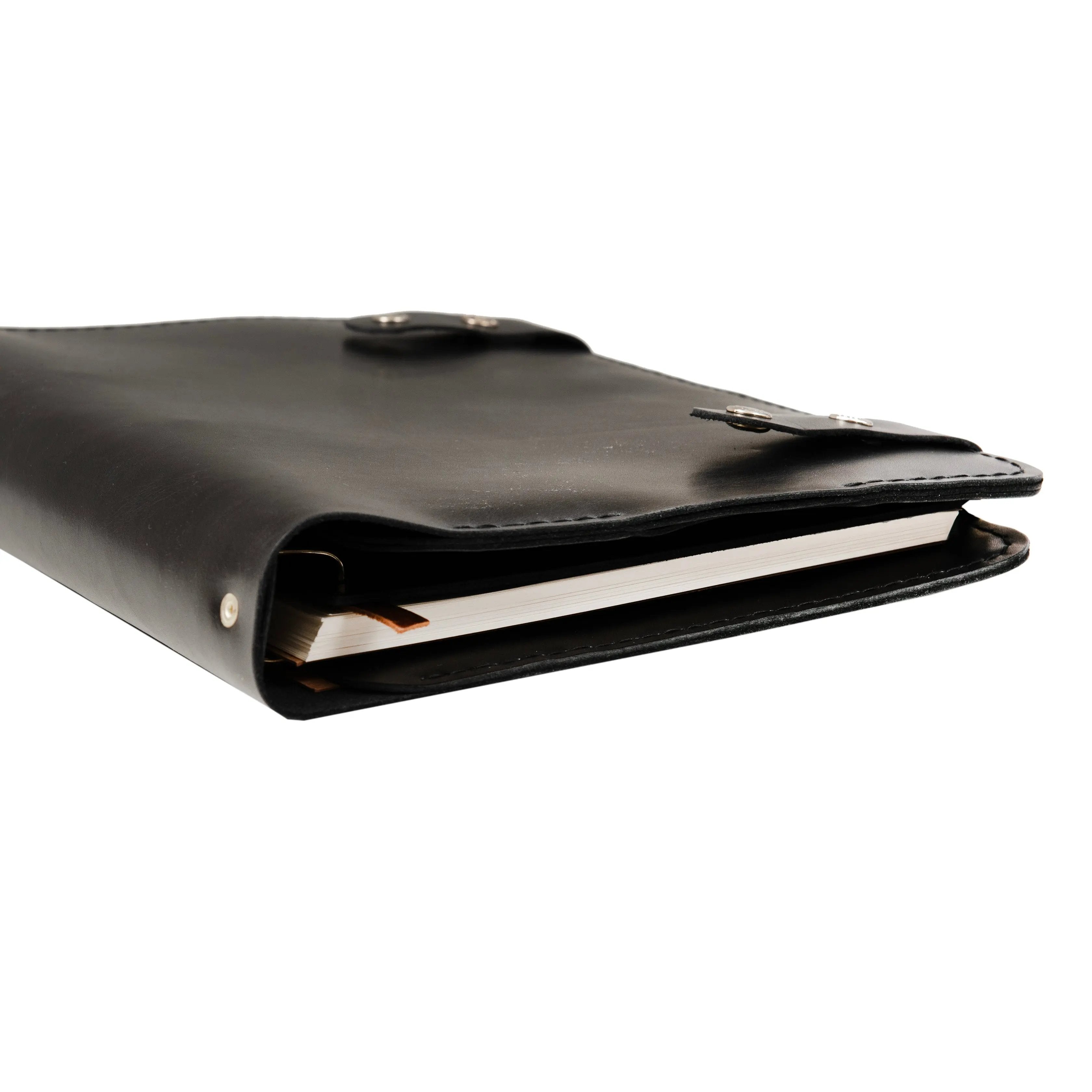 "Parla A4 Pro-Antik Siyah" Lüks Hakiki Deri Organizer / Çizgisiz Bloknot, Ayraç, Anahtarlık Hediye Kargo, İsim Kazıma, Hediye Paketi Ücretsiz !