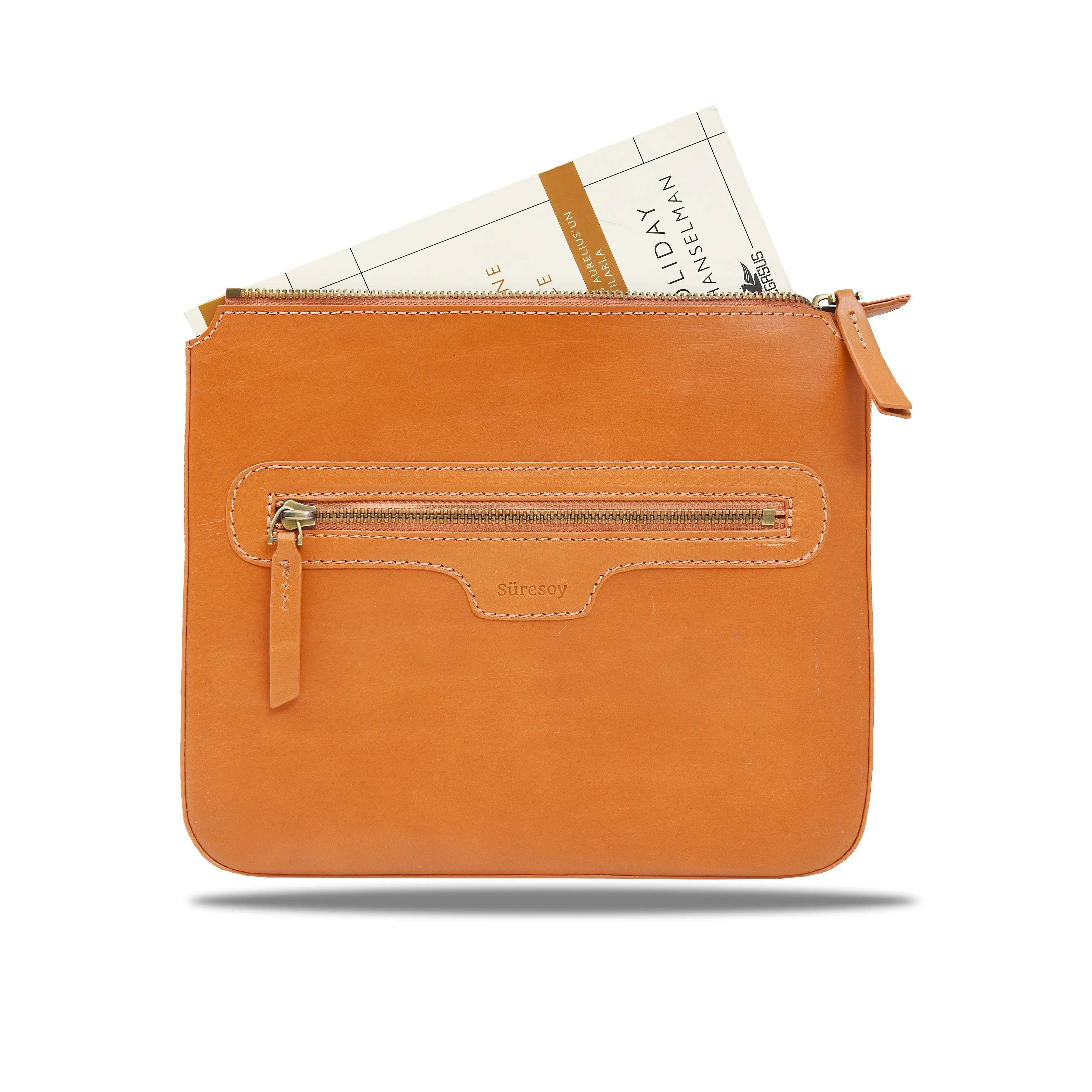 "Andaç" Lüks Hakiki Deri Çanta / Anahtarlık Hediye Kargo, İsim Kazıma, Hediye Paketi Ücretsiz !