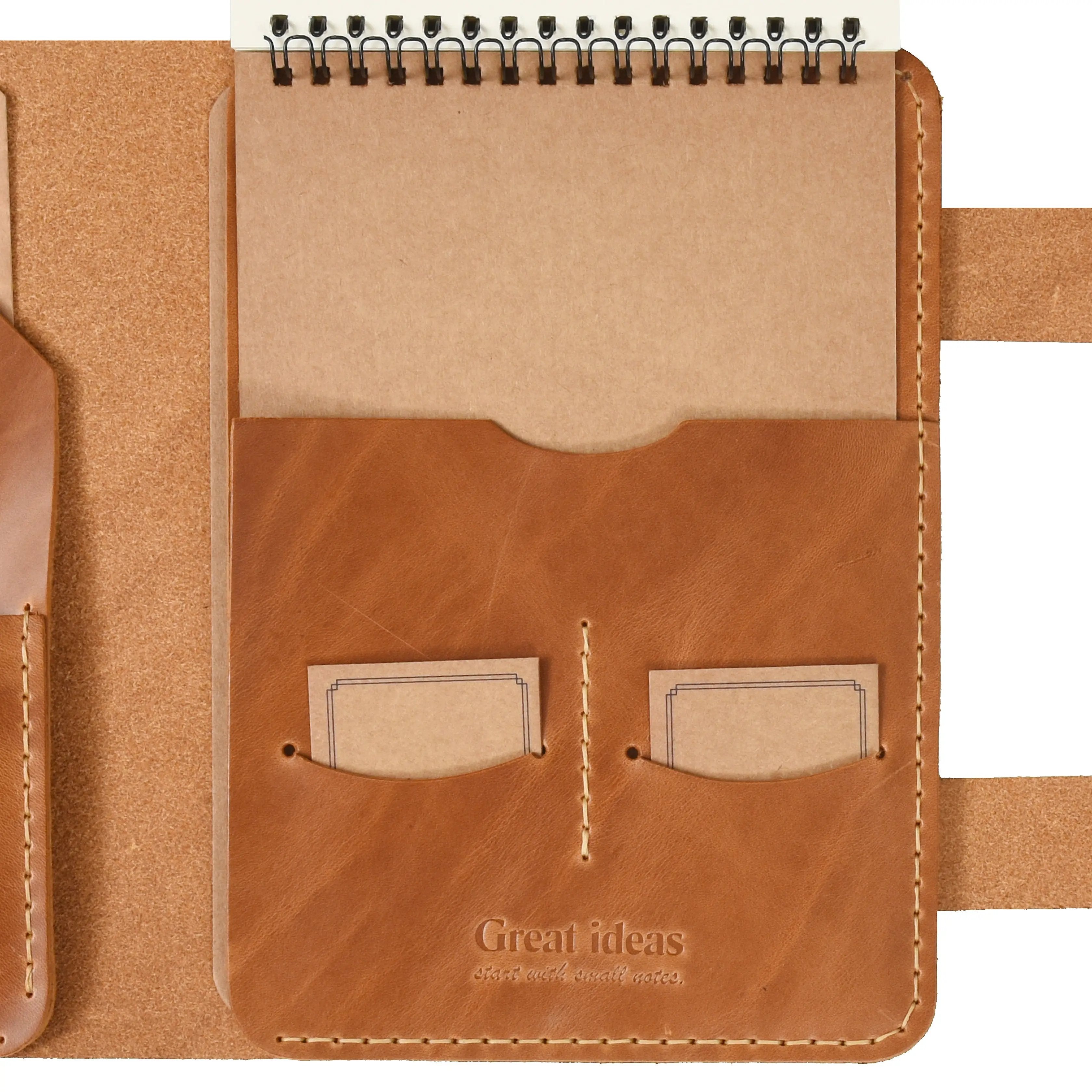 "Tunga A5 Spiralli-Camel" Lüks Hakiki Deri Organizer / Çizgisiz Spiralli Bloknot, Anahtarlık Hediye Kargo, İsim Kazıma, Hediye Paketi Ücretsiz !