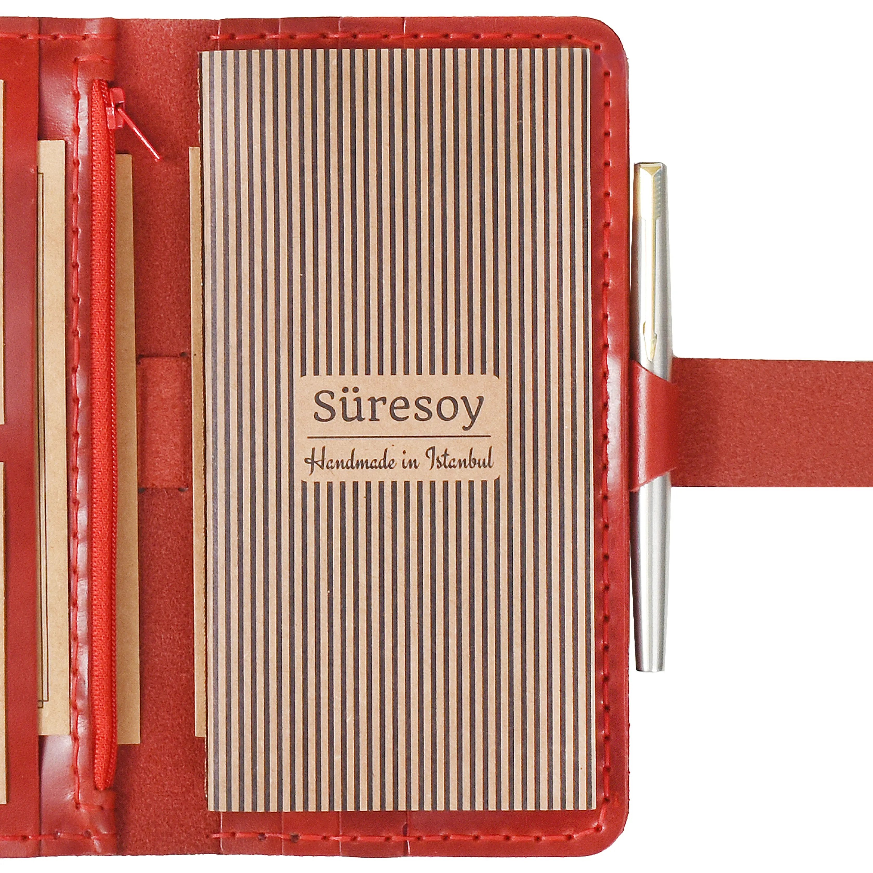 "Seren Pro-Antik Kırmızı" Lüks Hakiki Deri Uzun Cüzdan, Organizer / Kareli Defter, Ayraç, Anahtarlık Hediye Kargo, İsim Kazıma, Hediye Paketi Ücretsiz !