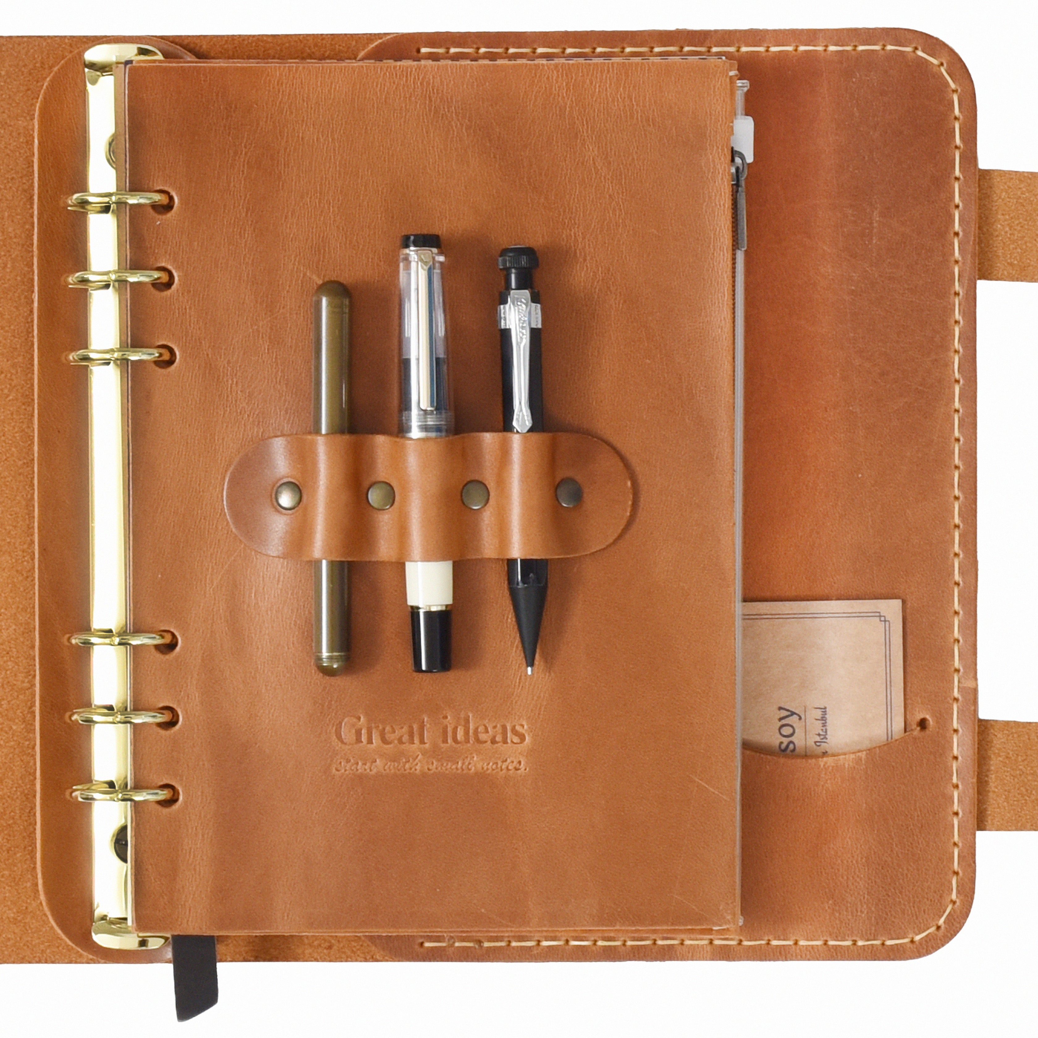 "Güneri A5 Pro" Lüks Hakiki Deri Organizer