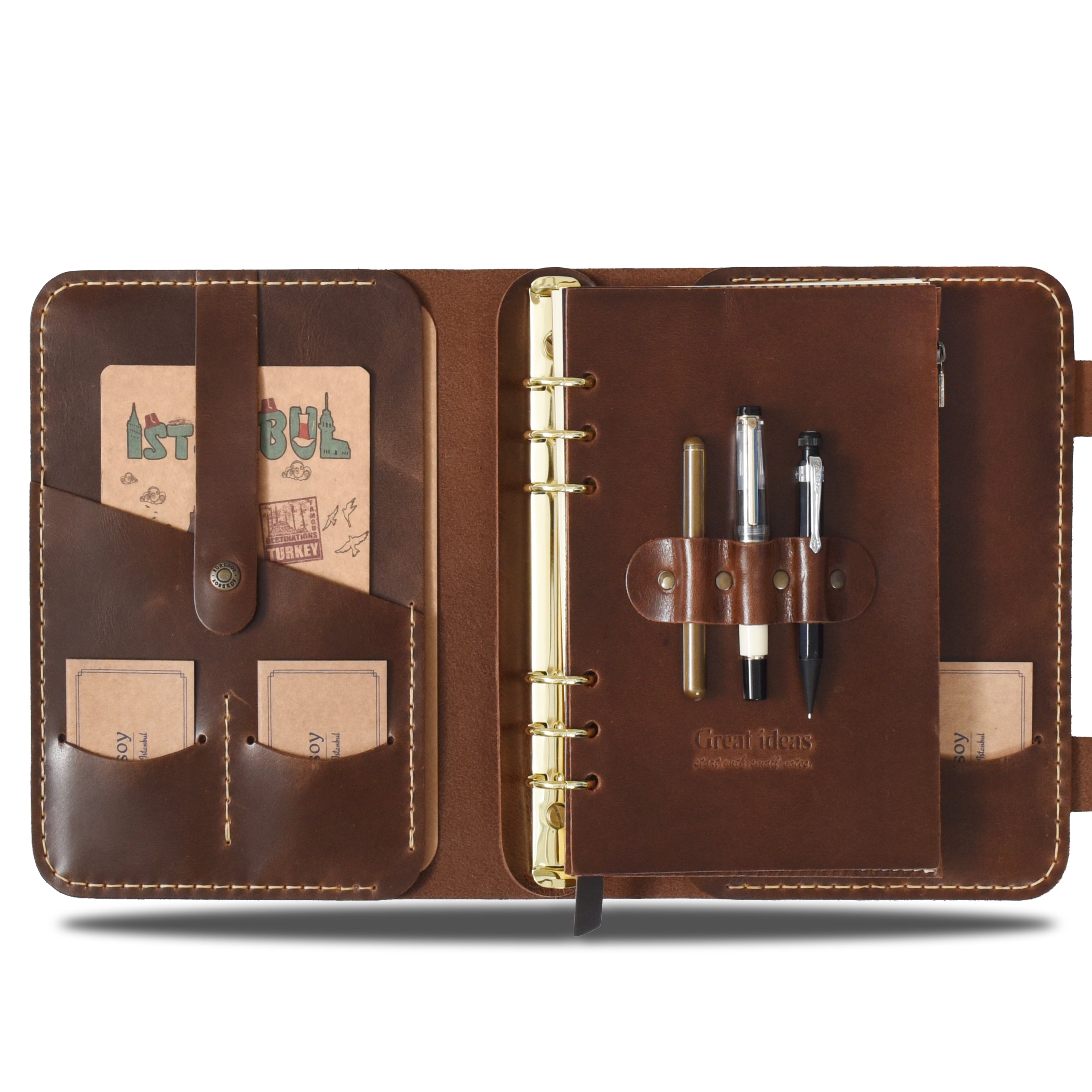 "Güneri A5 Pro" Lüks Hakiki Deri Organizer