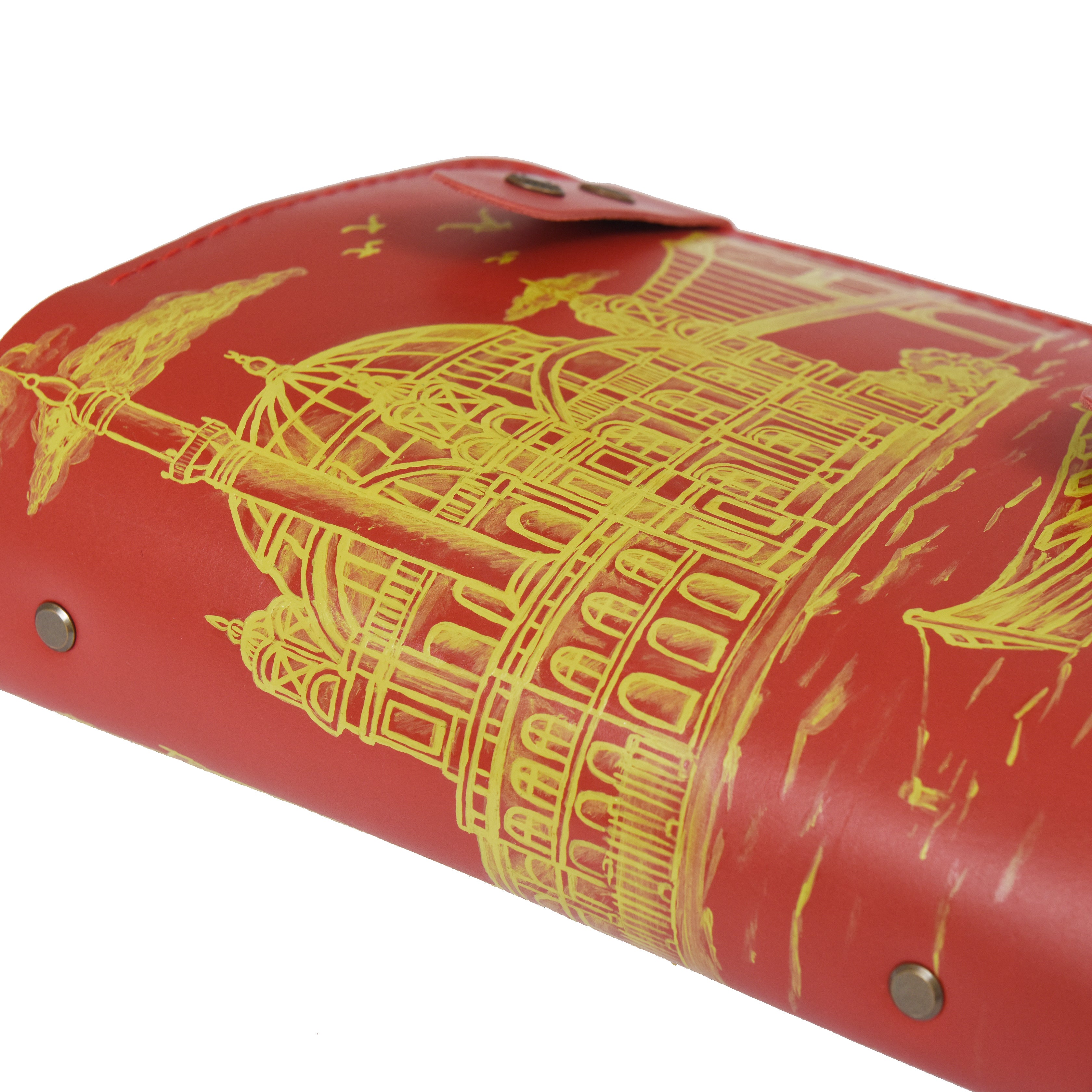 "Güneri A5 Pro-Kırmızı" ORTAKÖY Yedi Tepeli Şehir İstanbul Limitli Seri 2 / Sulu Boya ile İsim Yazma, Anahtarlık Hediye