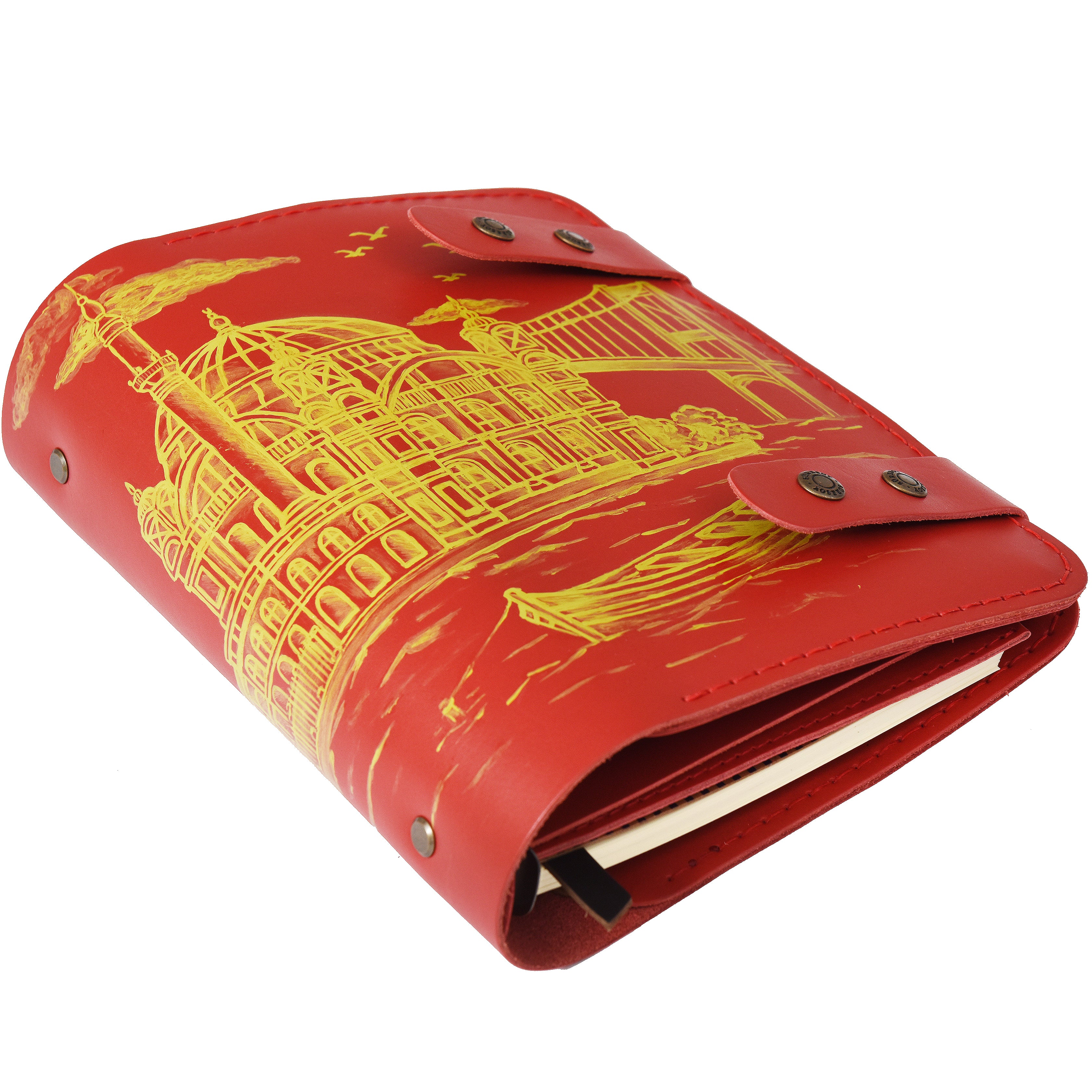 "Güneri A5 Pro-Kırmızı" ORTAKÖY Yedi Tepeli Şehir İstanbul Limitli Seri 2 / Sulu Boya ile İsim Yazma, Anahtarlık Hediye