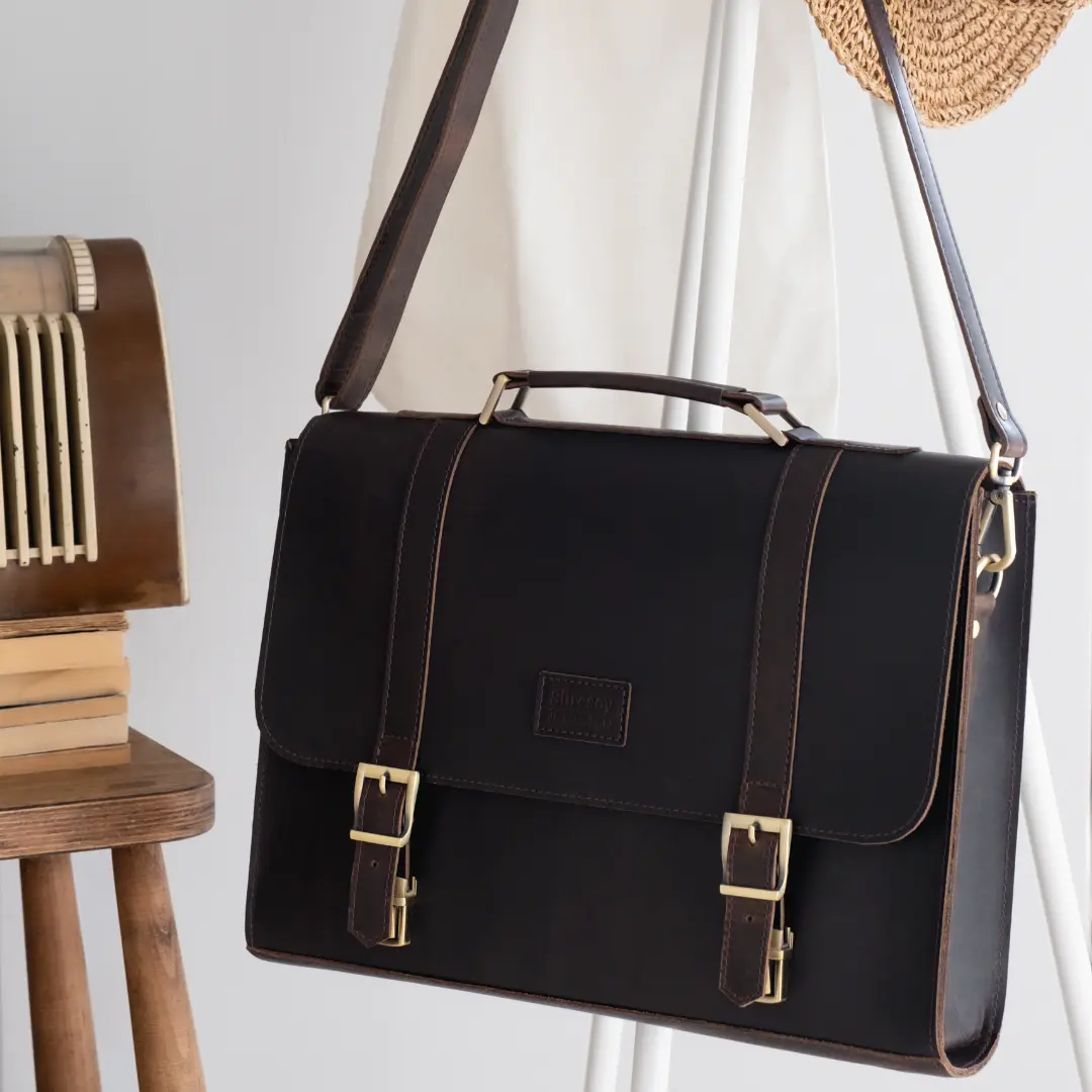 "Temur XL - Chocolate🍫" Lüks Evrak Çantası / Anahtarlık Hediye Kargo, İsim Kazıma, Hediye Paketi Ücretsiz !