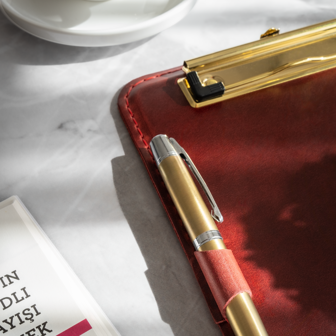 "Günay" Lüks Hakiki Deri Sekreterlik / Anahtarlık Hediye