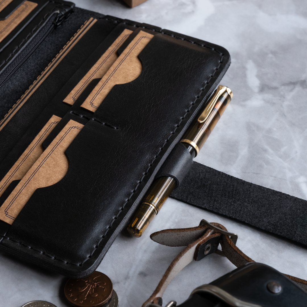 "Seren Pro" Lüks Hakiki Deri Uzun Cüzdan / Anahtarlık Hediye