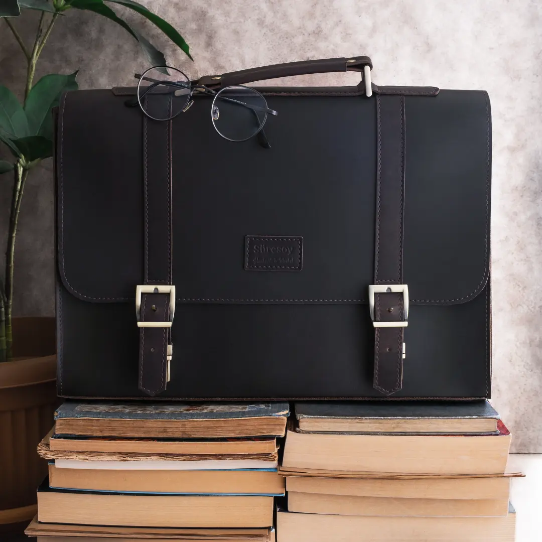 "Temur XL - Chocolate🍫" Lüks Evrak Çantası / Anahtarlık Hediye Kargo, İsim Kazıma, Hediye Paketi Ücretsiz !