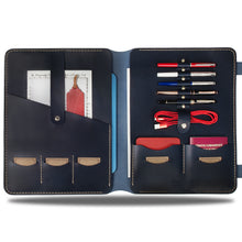 Görseli Galeri görüntüleyiciye yükleyin, &quot;Artunç XL-Lacivert&quot; Lüks Hakiki Deri Organizer &amp; Macbook - İPad Kılıfı / İsim Yazma, Şık Hediye Paketi, Ayraç, Anahtarlık ve Kargo Ücretsiz !
