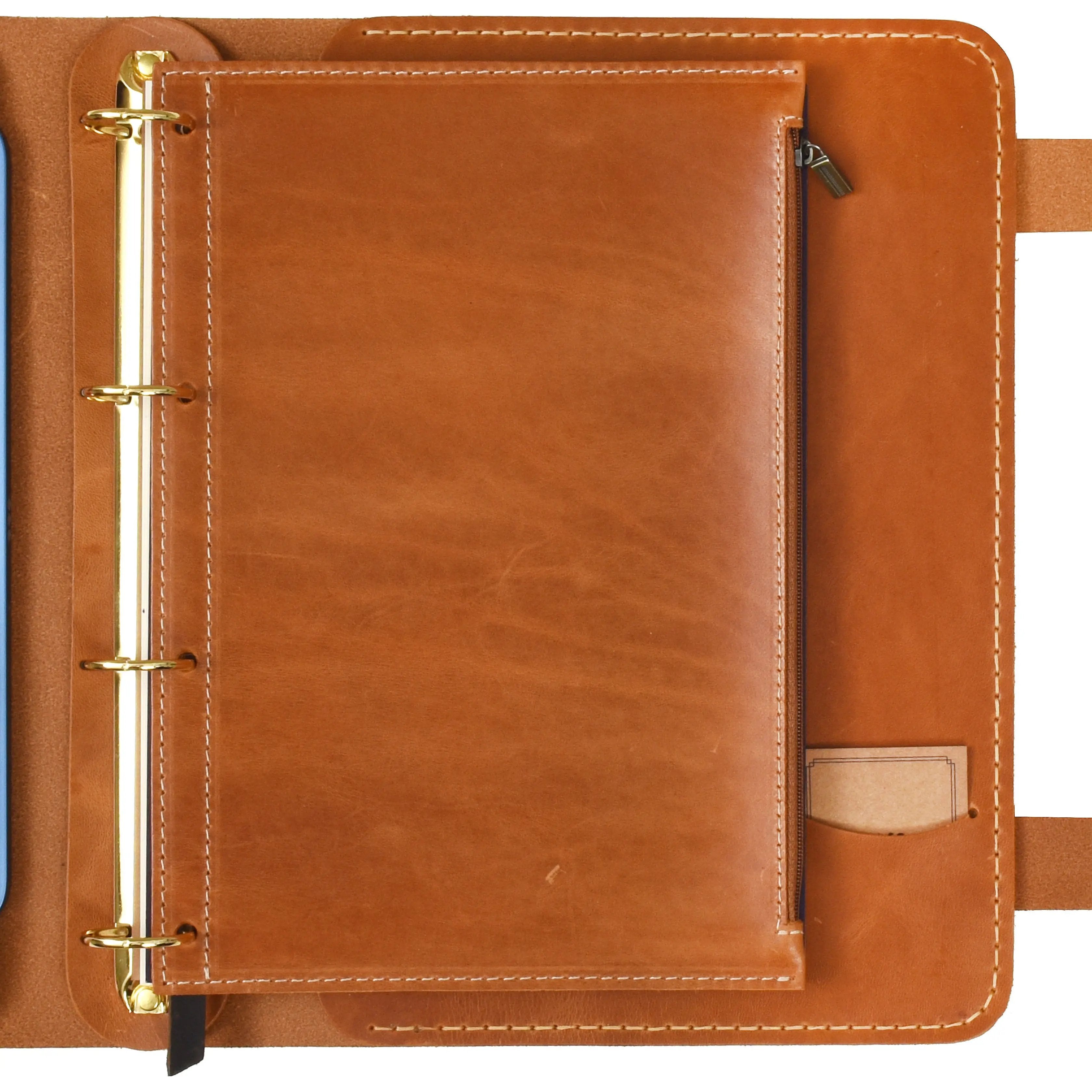 "Parla A4 Pro-Antik Camel" Lüks Hakiki Deri Organizer / Çizgisiz Bloknot, Ayraç, Anahtarlık Hediye Kargo, İsim Kazıma, Hediye Paketi Ücretsiz !