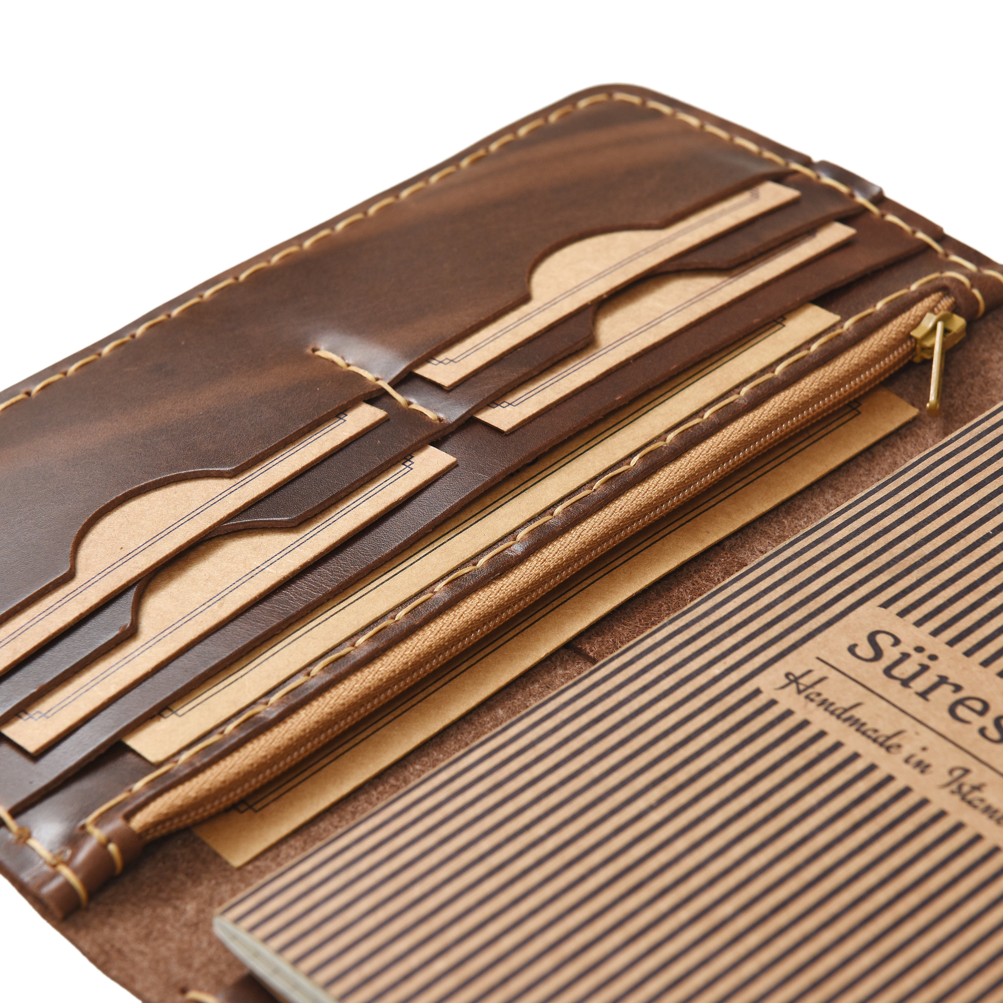 "Seren Pro" Lüks Hakiki Deri Uzun Cüzdan / Anahtarlık Hediye