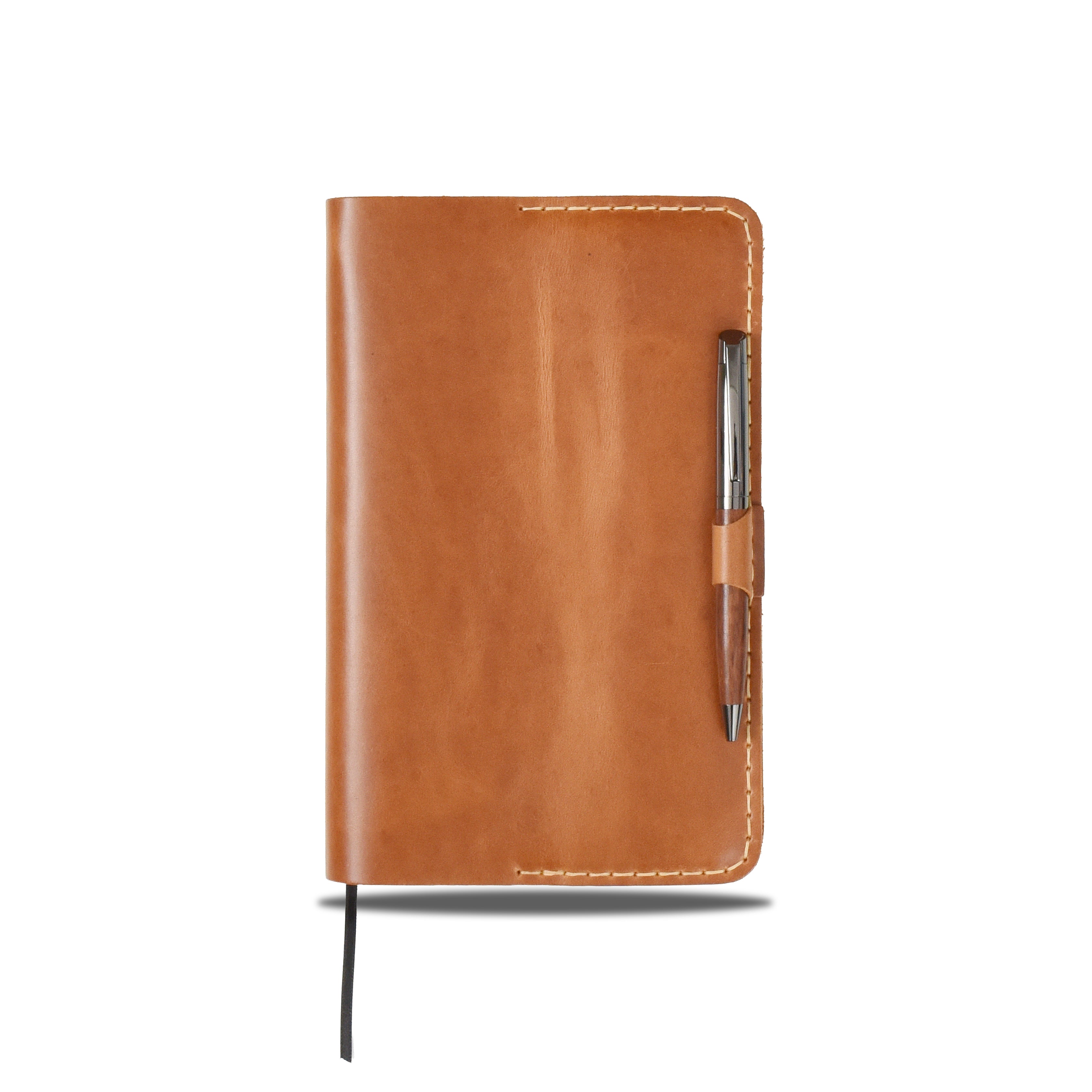 "Talu" Lüks Hakiki Deri A5 Defter Kılıfı / Çizgili Defter, Ayraç ve Anahtarlık Hediye