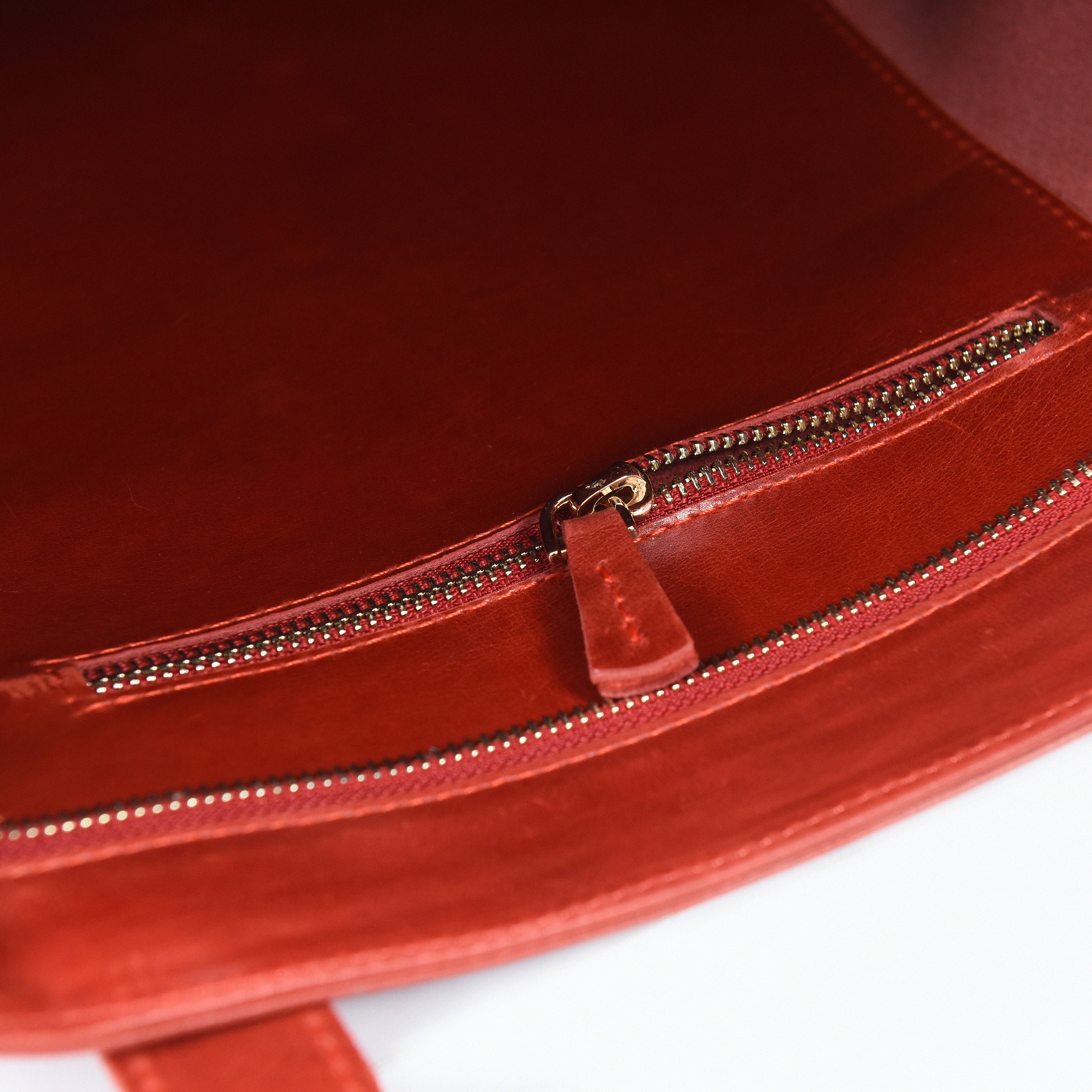 "Tomris" Lüks Hakiki Deri Fermuarlı Tote Bag Çanta / Anahtarlık Hediye