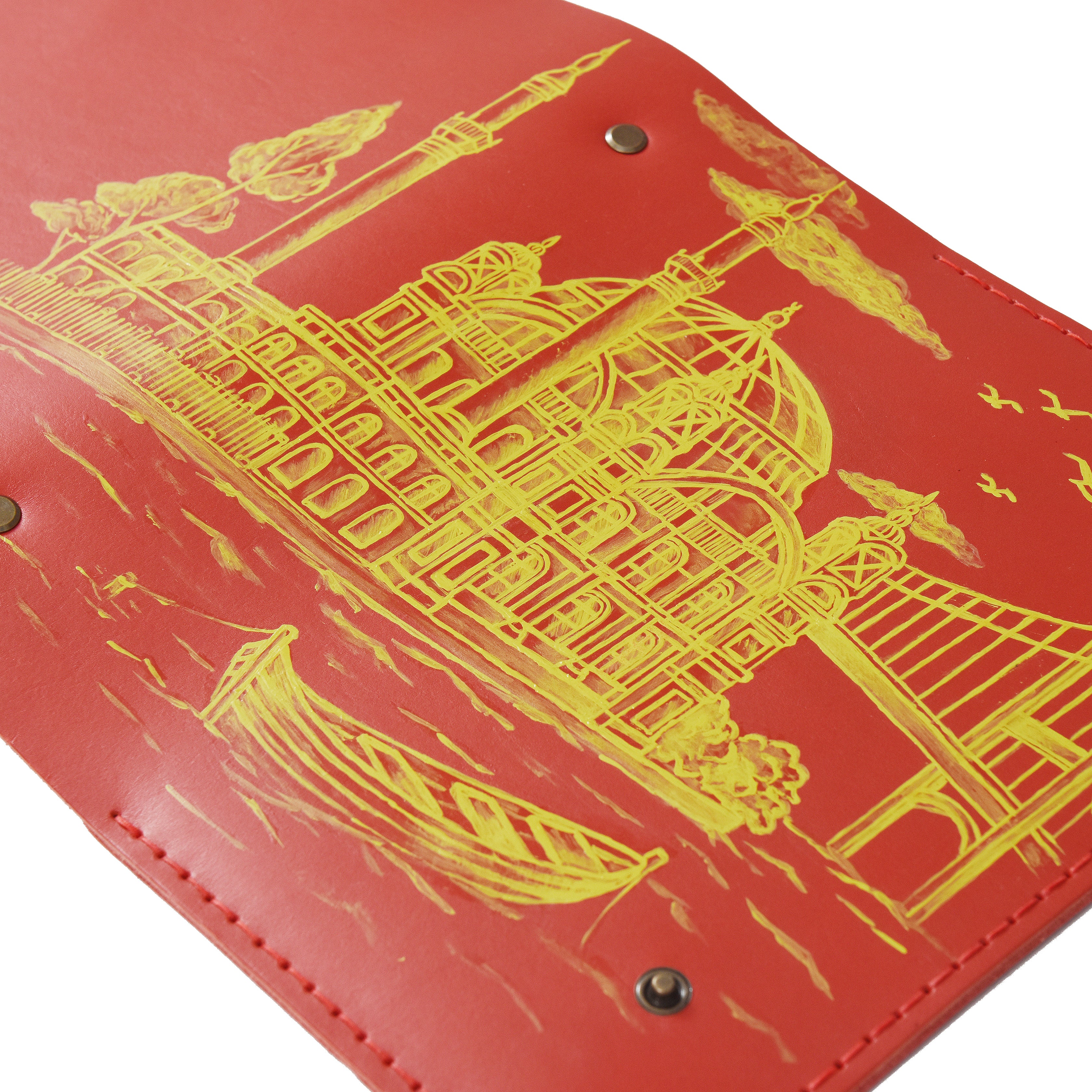 "Güneri A5 Pro-Kırmızı" ORTAKÖY Yedi Tepeli Şehir İstanbul Limitli Seri 2 / Sulu Boya ile İsim Yazma, Anahtarlık Hediye