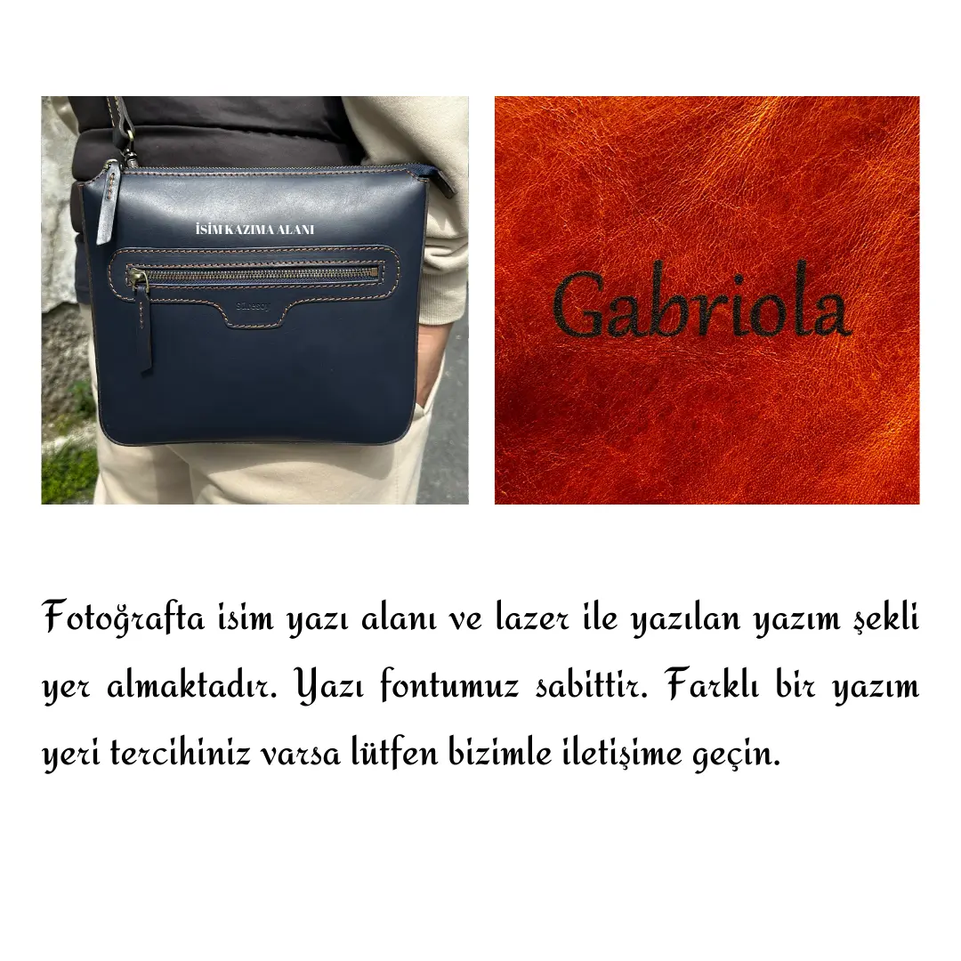 "Andaç" Lüks Hakiki Deri Çanta / Anahtarlık Hediye Kargo, İsim Kazıma, Hediye Paketi Ücretsiz !