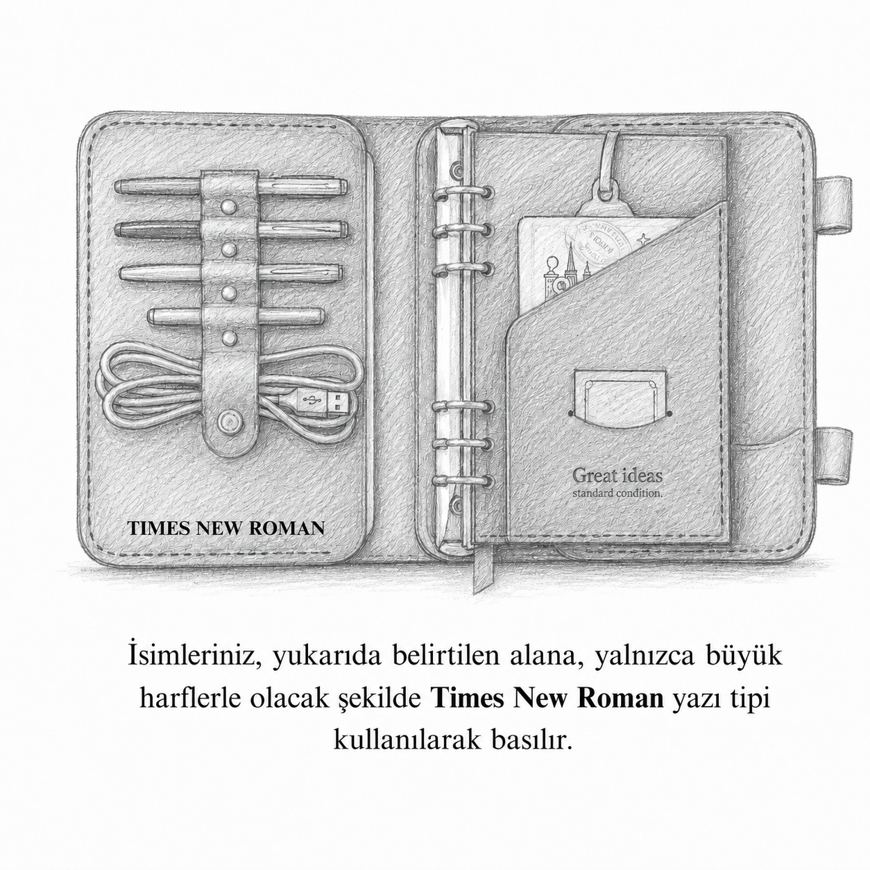 "Parla A5 Pro Örgü - Antik Kahve" Lüks Hakiki Deri Organizer / Çizgisiz Bloknot & Anahtarlık Hediye