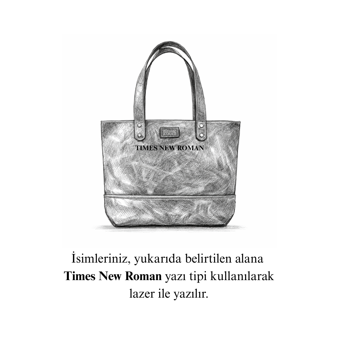 "Tomris" Lüks Hakiki Deri Fermuarlı Tote Bag Çanta / Anahtarlık Hediye